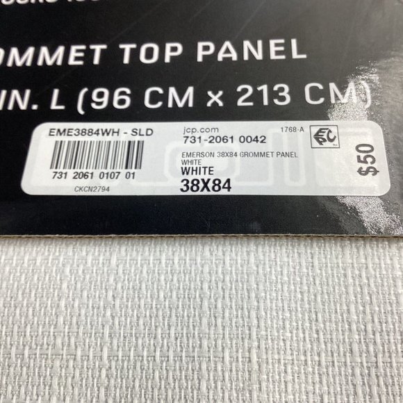 Max 100 Blackout 100% Noise Reducing Grommet Top 2 Panels White 38x84 Org $100 - Picture 6 of 9